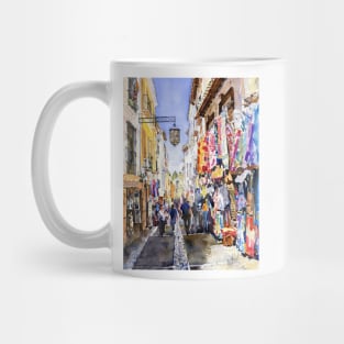 Colours of the Albaicin. Shops in Granada Mug